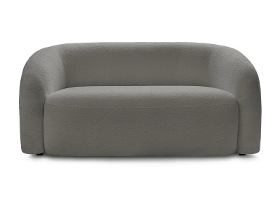Bobochic, 2er Sofa BOBOCHIC ELINA Boucle-Stoff dunkelgrau