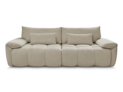Bobochic, 3er Sofa BOBOCHIC IVANE Stoff mit Textur beige