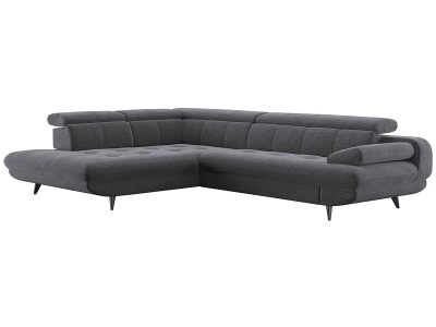 SWISS HOME STYLE, Ecksofa SWISS HOME STYLE LIBRA Stoff anthrazit