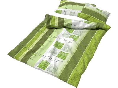 Lotus Bettwaren, Lotus Bettwaren - Bettwäsche Jersey Amalfi, 200X210CM, Grün