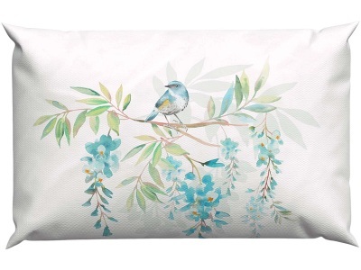 Lotus Bettwaren, Lotus Bettwaren - Bettwäsche Jersey Hedda, 65X100CM, Blau