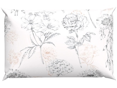 Lotus Bettwaren, Lotus Bettwaren - Bettwäsche Renforcé Nelly, 65X100CM, Grau