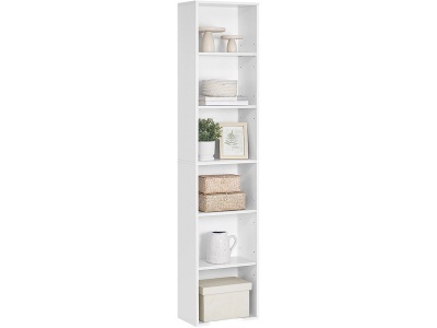 Pricenet, Pricenet - Skandinavisches,es, verstellbares Bücherregal mit 6 Ebenen, 100cm