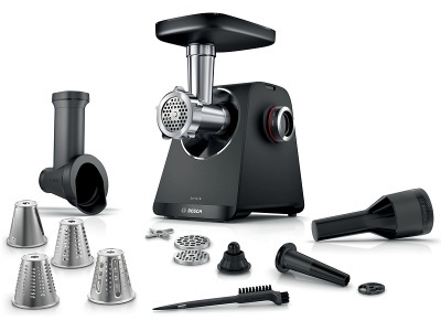 Bosch, Bosch Serie 4, Fleischwolf, MultiPower, 1900 W, Schwarz, Schwarz, MFWS440B, ID MFWS440B