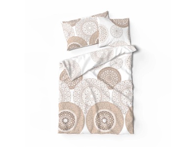 Lotus Bettwaren, Lotus Bettwaren - Duvetbezug Flanell Joleen, 200X210CM, Beige