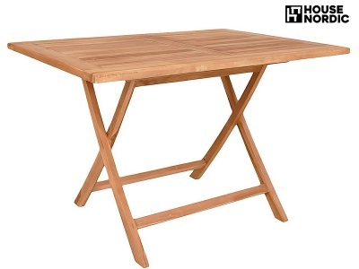 undefined, House Nordic - Klapptisch Oviedo 120 x 80 x 75cm - Braun