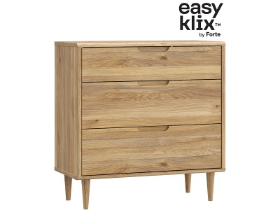 EASYKLIX, Kommode EASYKLIX SHERBROOKE 3 Schubladen 43x89.9x93cm eiche dekor