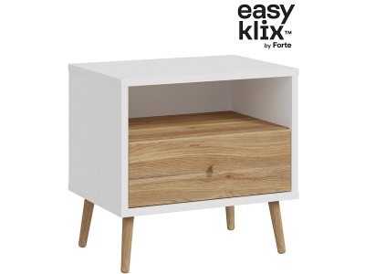 EASYKLIX, Nachttisch EASYKLIX HARLLSON 1 Schublade 59.8x41.5x57.7cm weiss dekor