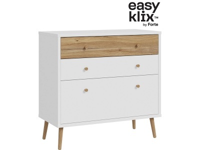 EASYKLIX, Kommode EASYKLIX HARLLSON 3 Schubladen 41.5x89.8x86.5cm weiss dekor
