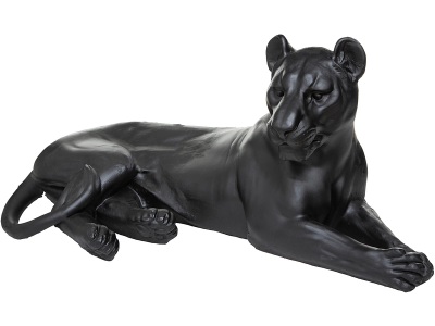 ATMOSPHERA, Leoparden-Figur AYLAN Schwarz