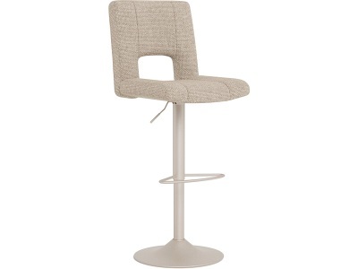 CONFORAMA, Einstellbarer Barhocker SYLVIA stoff beige