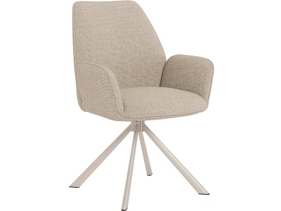 CONFORAMA, Stuhl GLENDA Polyester beige drehsitz