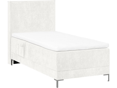 CONFORAMA, Elektrisches Boxspringbett HUNTER weiss 90x200cm halbfest