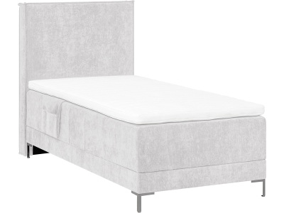CONFORAMA, Elektrisches Boxspringbett HUNTER grau 90x200cm fest