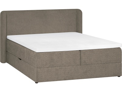 CONFORAMA, Boxspringbett MARGOT taupe 140x200cm fest