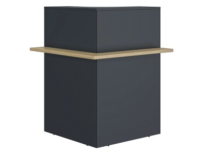 Gami, Empfangstheke GAMI ZOOM 85x85x108cm eiche