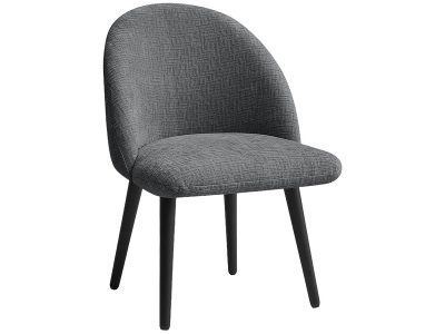 Bobochic, BOBOCHIC Stuhl LALIE Stoff dunkelgrau