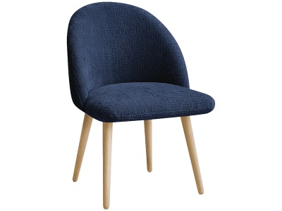 Bobochic, BOBOCHIC Stuhl LALIE Stoff dunkelblau