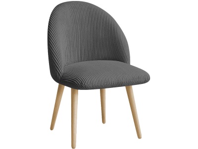 Bobochic, BOBOCHIC Stuhl LALIE Stoff dunkelgrau