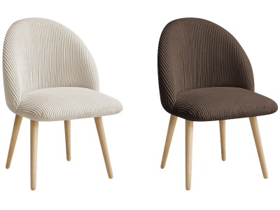 Bobochic, BOBOCHIC Set mit 2 Stühlen LALIE Stoff beige