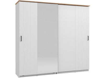 CONFORAMA, Schwebetürenschrank ALBA weiss 2 Türen
