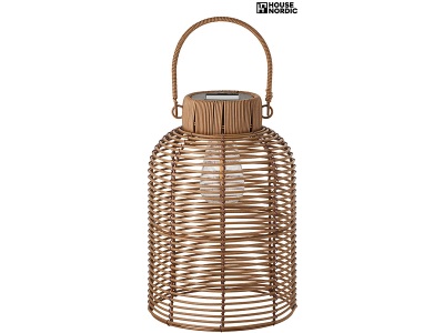 House nordic, Solarlampe LED BRENTFORD 20cm x 28cm 0.72W rotbraun