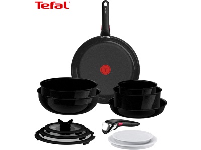 Tefal, Kochset INGENIO TEFAL 13 Stück aluminium Schwarz