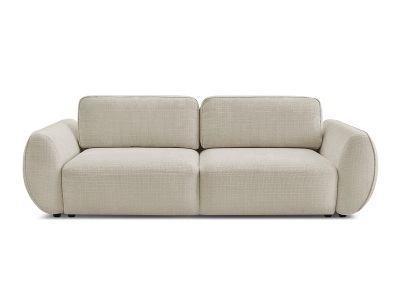 Bobochic, 3er Sofa BOBOCHIC DENISE Stoff mit Textur beige