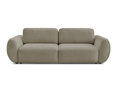 Bobochic, 3er Sofa BOBOCHIC DENISE Stoff mit Textur taupe
