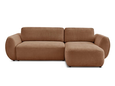 Bobochic, Ecksofa BOBOCHIC DENISE Stoff mit Textur orange