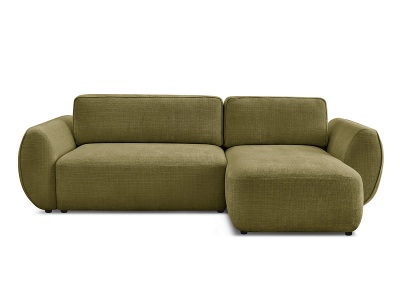 Bobochic, Ecksofa BOBOCHIC DENISE Stoff mit Textur grün