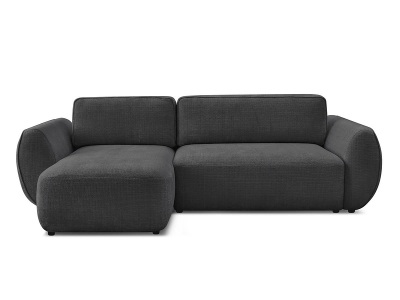 Bobochic, Ecksofa BOBOCHIC DENISE Stoff mit Textur schwarz