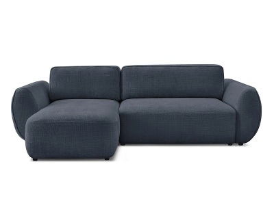 Bobochic, Ecksofa BOBOCHIC DENISE Stoff mit Textur dunkelblau