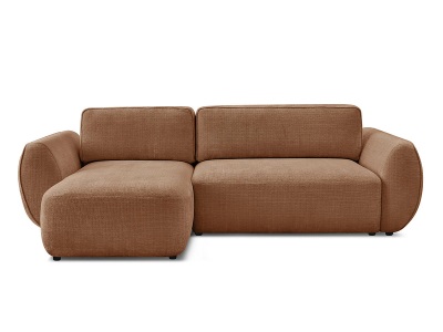 Bobochic, Ecksofa BOBOCHIC DENISE Stoff mit Textur orange