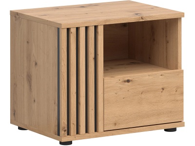 CONFORAMA, Nachttisch VABRES 1 Schublade 55x40x46.5cm artisan eiche dekor