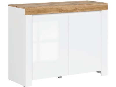 CONFORAMA, Kommode HOLTEN 2 Türen 42x106x83.5cm weiss laminiert