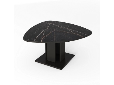 CONFORAMA, Tisch LISON 140x140x74cm schwarz