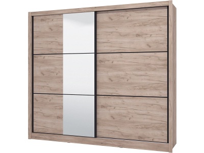 CONFORAMA, Schwebetürenschrank NAVARA eiche 2 Türen
