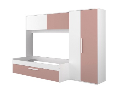 CONFORAMA, Bett wandelbar ELIO 90x200cm weiss
