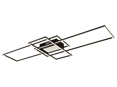 Deckenlampe 3D SAUNDERS variable Intensität 42cm 60W schwarz
