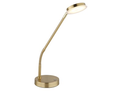 Globo, GLOBO Bürolampe SILVIO variable Intensität 53.5cm 6W goldfarben