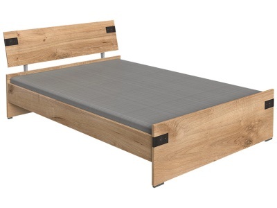 Wimex, WIMEX Bett »Liverpool«, Bett LIVERPOOL 140x200cm eiche