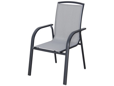 CONFORAMA, Gartenstuhl SANTA FE Aluminium hellgrau, 