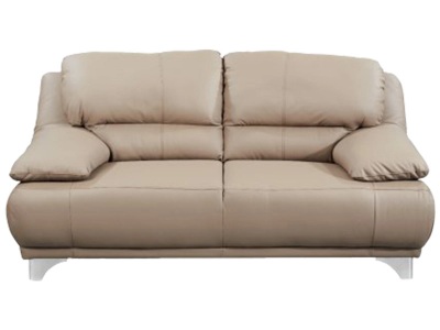 CONFORAMA, 2er Sofa MARANELLO Echtleder Beige, 