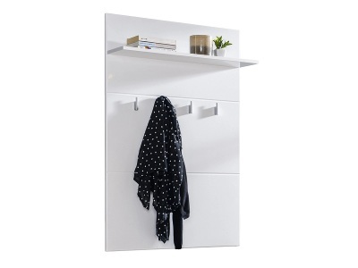 mutoni lifestyle, Wandgarderobe Bellagio weiss 76x114, Wohnwand BENY 76x20x114cm weiss