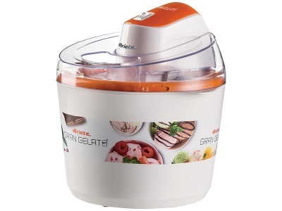 Ariete, Ariete - Glacemaschine 1.2 L - Weiss und Orange, Ariete Eismaschine «Gran Gelato» 1,5 l, Doppel-Isolation
