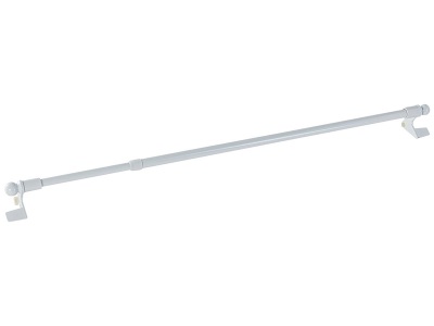 undefined, Vorhangstange für die Verglasung Metall weiss, 