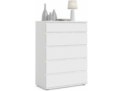 CONFORAMA, KOMMODE ´´NOVA´´, Kommode NOVA 5 Schubladen 40x76.8x106.6cm weiss dekor