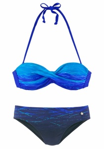 Lascana, LASCANA Bügel-Bandeau-Bikini, LASCANA Bügel-Bandeau-Bikini, mit Farbverlauf in Batik-Optik
