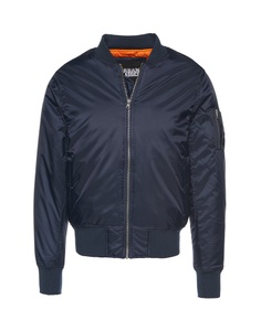 Urban Classics, Urban classics - SHINY BOMBER pilot Aviator jacket, URBAN CLASSICS - jacke urban classic basic, für Herren, Marine, Größe M